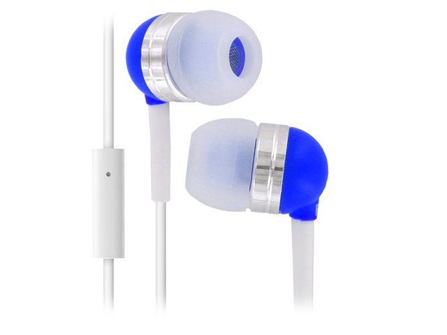 Наушники Wallytech Superior Earphones WHF-065 (синие, пульт/микрофон, 6-23000 Гц, 10 мм)