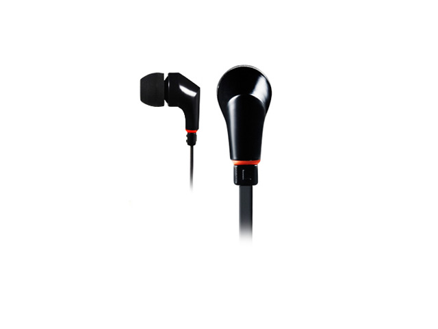 Наушники Wallytech Flat Cable Earphones WHF-111 (черные, пульт/микрофон, 20-20000 Гц, 8 мм)