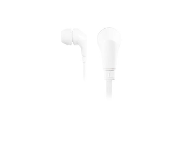 Наушники Wallytech Flat Cable Earphones WHF-111 (белые, пульт/микрофон, 20-20000 Гц, 8 мм)