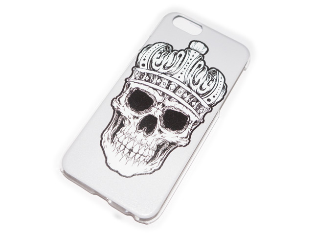 Чехол Yotrix Aquarelle для Apple iPhone 6 (Skull crown, пластиковый)