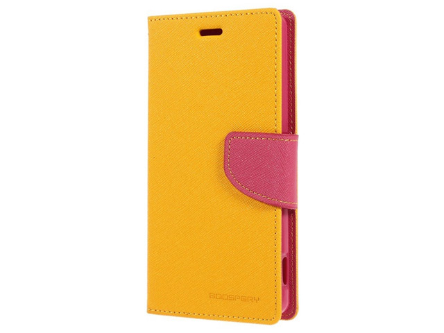 Чехол Mercury Goospery Fancy Diary Case для Sony Xperia Z3 L55t (желтый, кожаный)