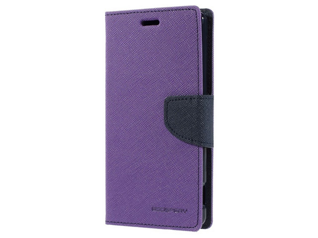 Чехол Mercury Goospery Fancy Diary Case для Sony Xperia Z3 L55t (фиолетовый, кожаный)