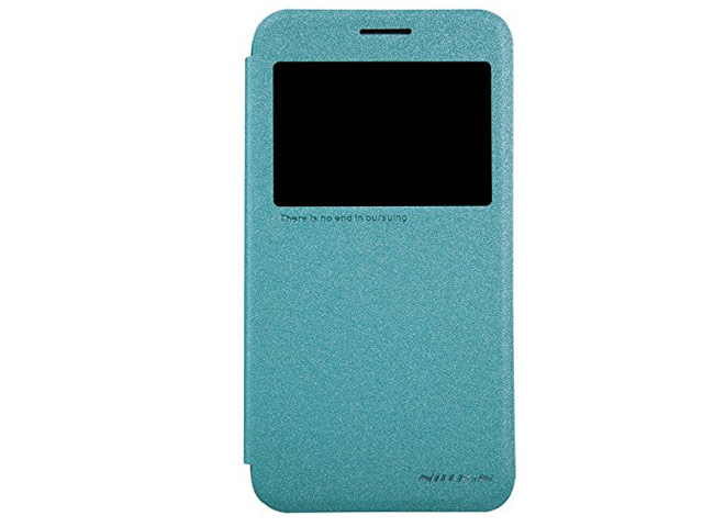 Чехол Nillkin Sparkle Leather Case для Samsung Galaxy Grand Max SM-G720 (голубой, винилискожа)