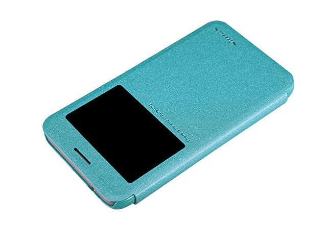 Чехол Nillkin Sparkle Leather Case для Samsung Galaxy Grand Max SM-G720 (голубой, винилискожа)