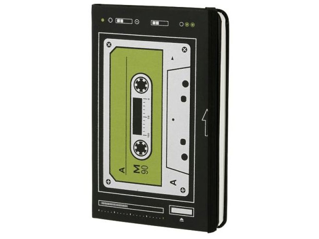 Записная книжка Moleskine Audio Cassette (90x140 мм, черная, нелинованная, 192 страницы)