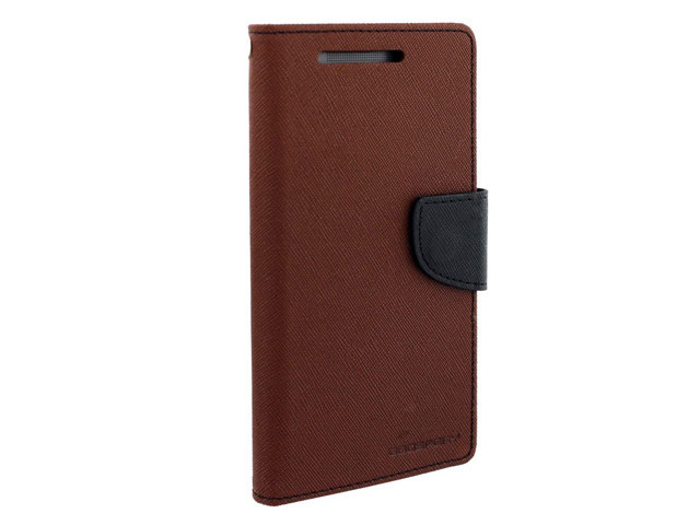 Чехол Mercury Goospery Fancy Diary Case для HTC One M9 (коричневый, винилискожа)