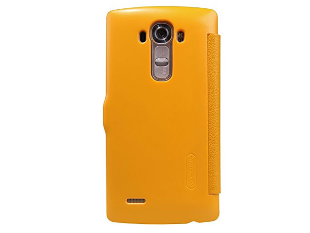 Чехол Nillkin Fresh Series Leather case для LG G4 F500 (желтый, кожаный)