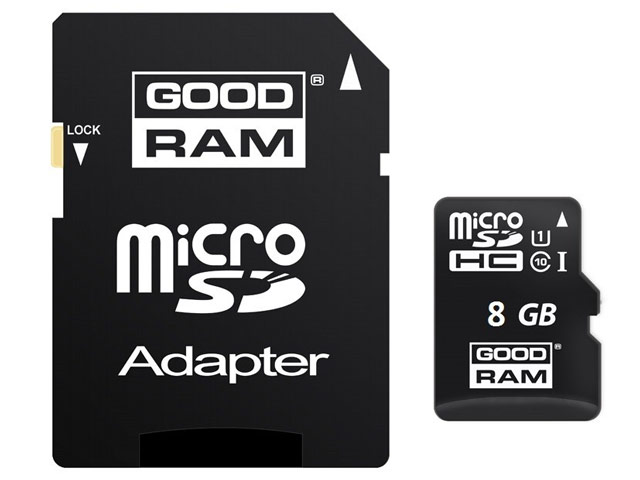 Флеш-карта GOODRAM microSDHC (8Gb, microSD, Class 10)